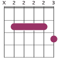A9/B chord diagram X22223