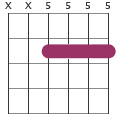 C6 bar chord diagram