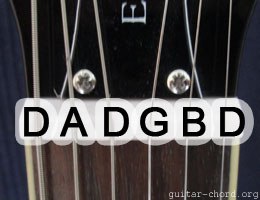 Guitar with Double Drop D tuning