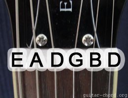 Guitar with EADGBD tuning