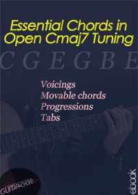 Essential Chords in Open Cmaj7 Tuning ebook cover