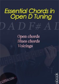 Essential Chords in Open D Tuning ebook cover