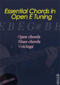 Essential Chords in Open E Tuning ebook cover