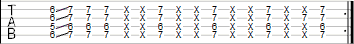 Guitar tab funk