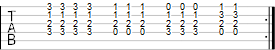 tab chord progression