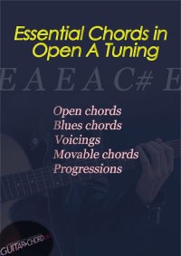 Essential Chords in Open A Tuning cover